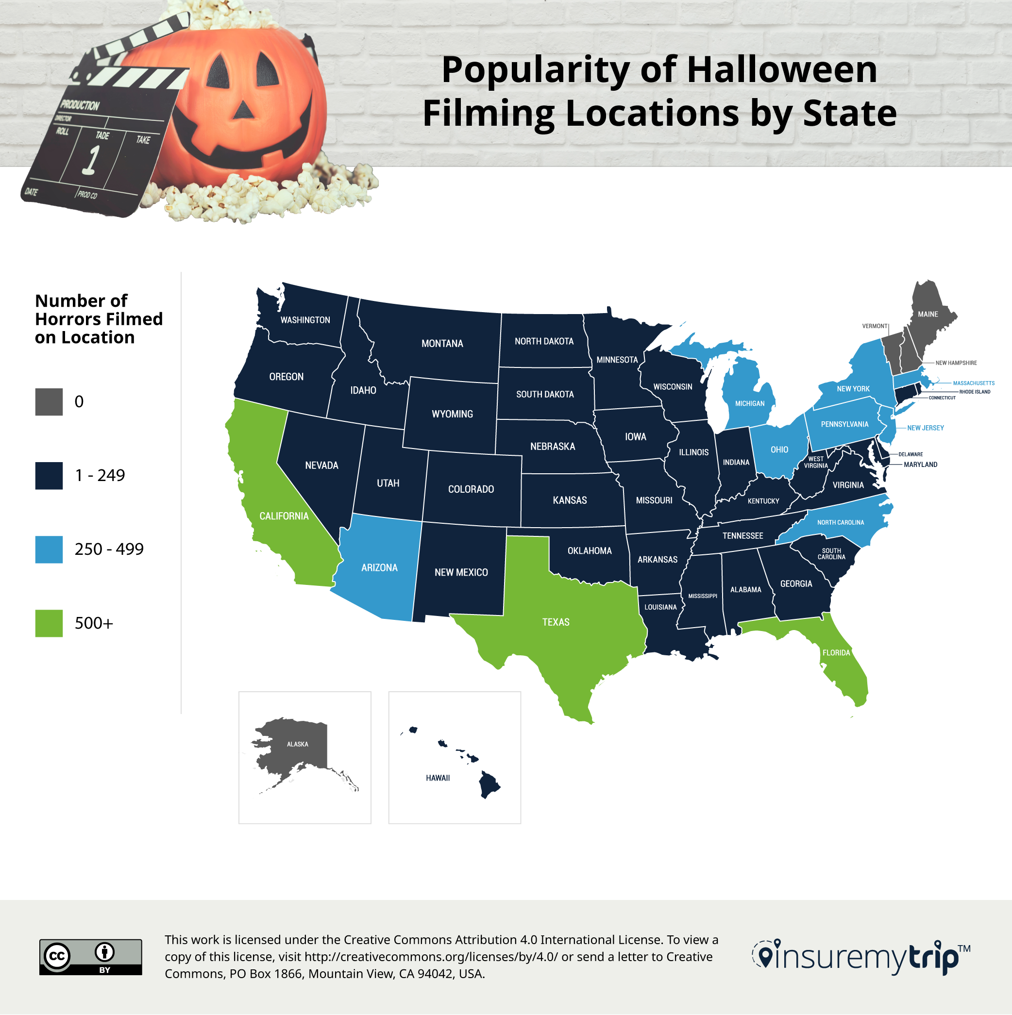 Most Popular Halloween Filming Locations by State