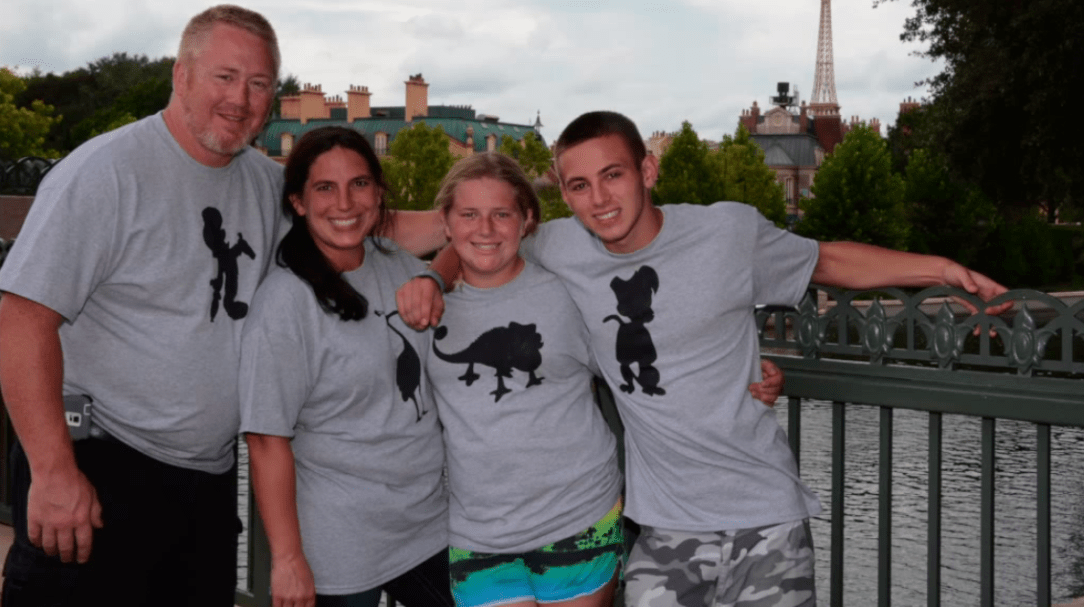 Completed Family-Themed DIY Disney Shirts