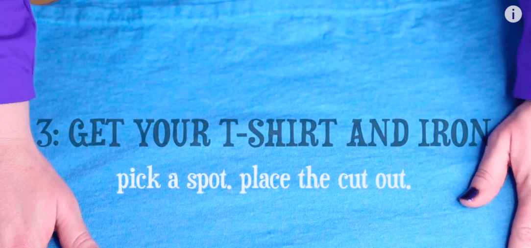Placing Disney Cutout Onto T-Shirt